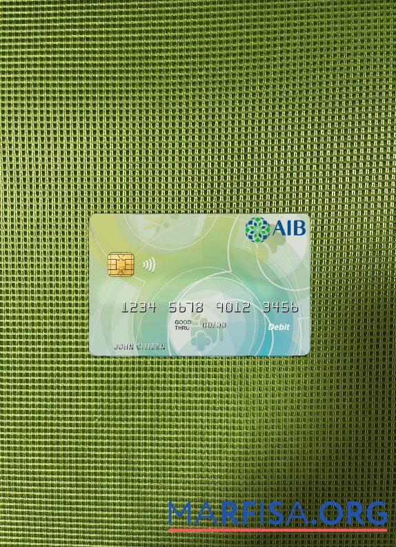 Printable Afghanistan International Bank debit visa photolook front real example